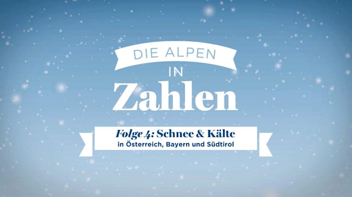 Alpen in Zahlen: Schnee und Kälte