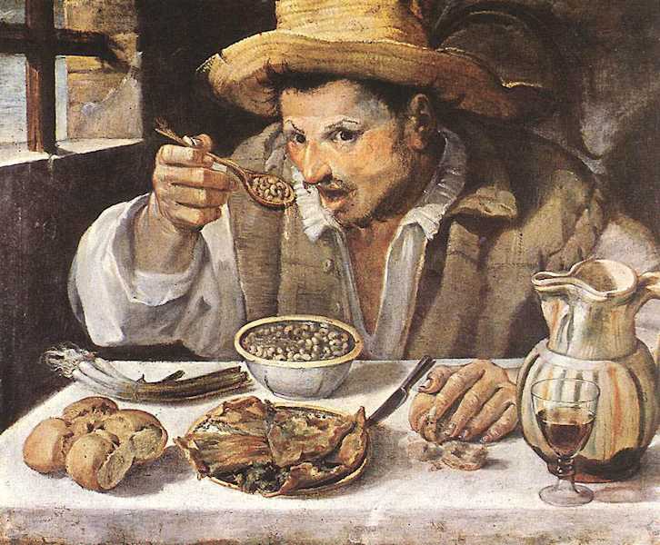 Annibale Caracci: „Der Bohnenfresser“, 1584 (Galleria Colonna, Rom)