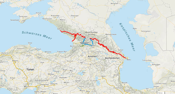 Ana Zirner Kaukasus von Ost nach West
