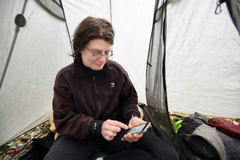 Langstreckenwanderin Christine Thürmer 