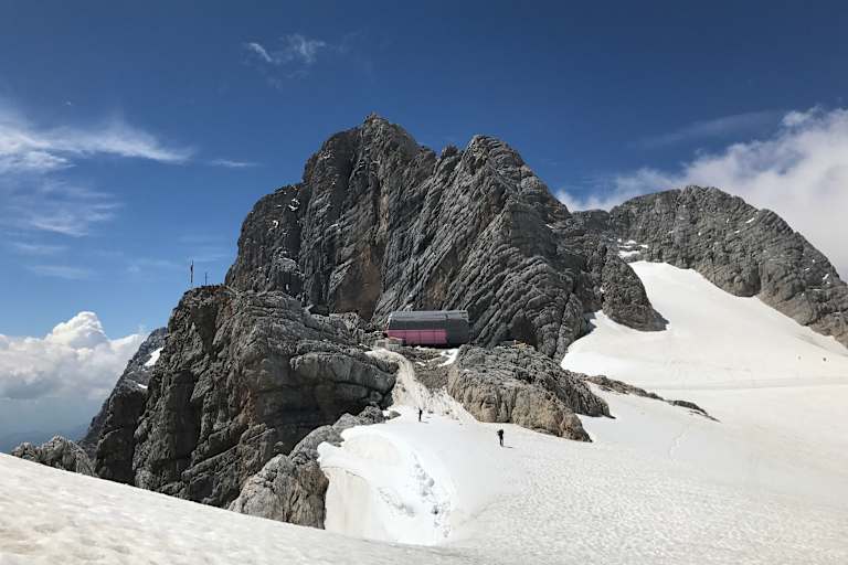 Baustelle Seethalerhütte auf 2.740 m, Anfang Juli 2018 