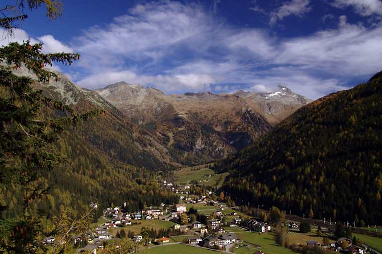Blick auf Mallnitz und ins Seebachtal