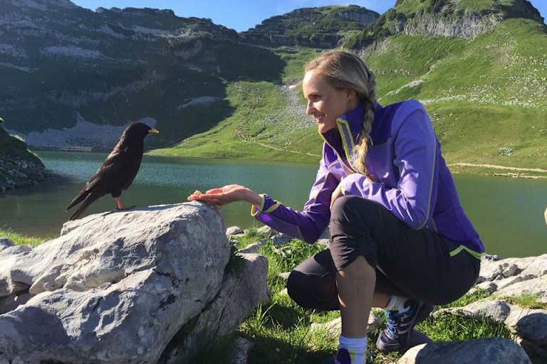 Patricia Kaiser am Berg