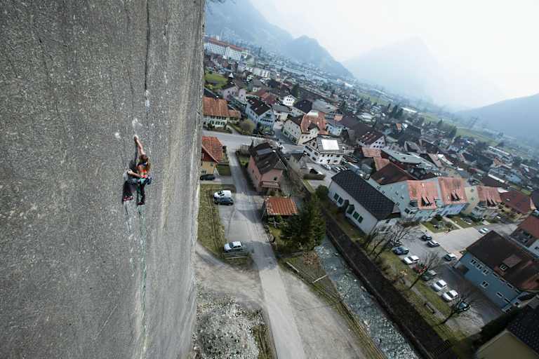Barbara Zangerl auf der Bürser Platte