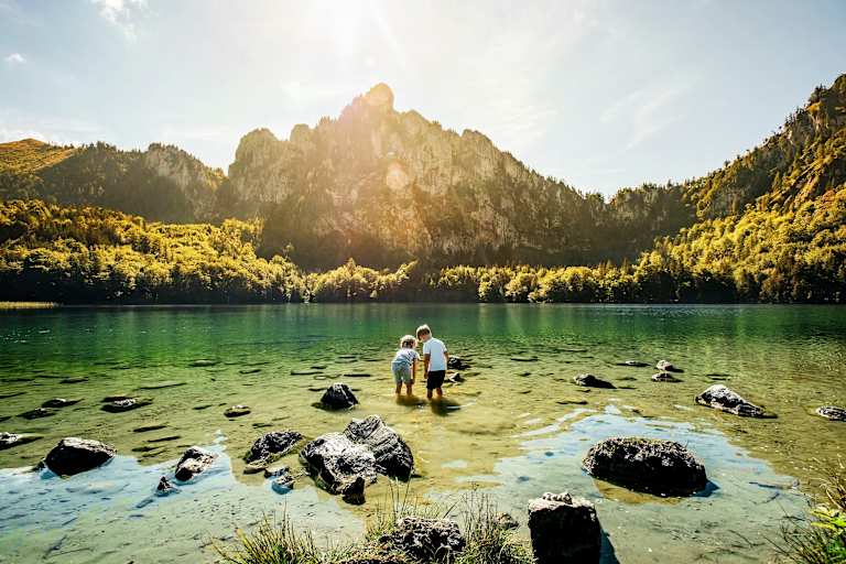 Der idyllische Laudachsee