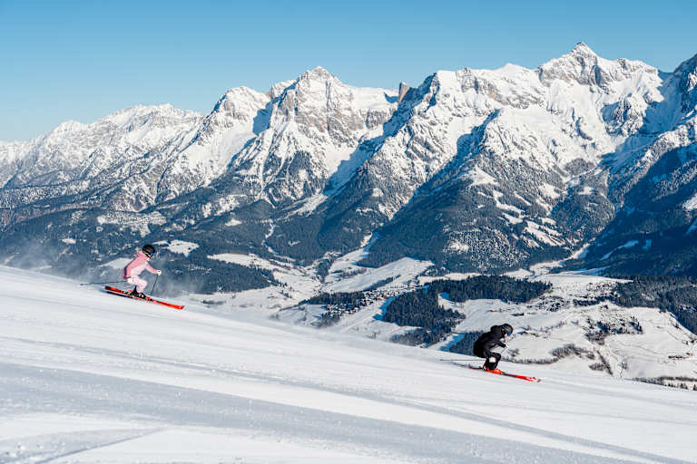 Skifahren im Skigebiet Hochkönig