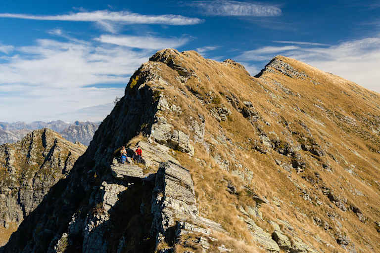 Luftige Grate auf der Trekking delle Aquile