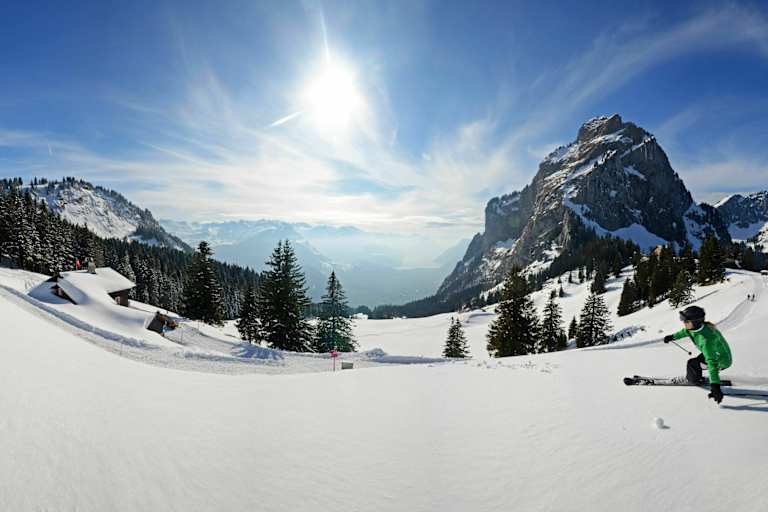 Skifahren rund um die Grossen Mythen