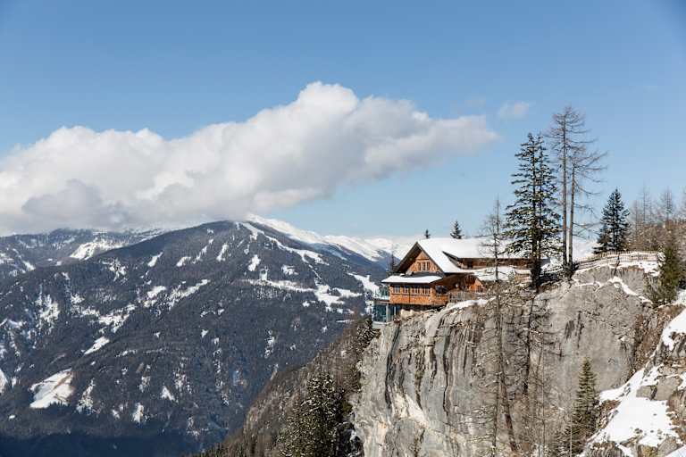 Die Dolomitenhütte war die beliebteste Hütte im Jänner und Februar 2024.