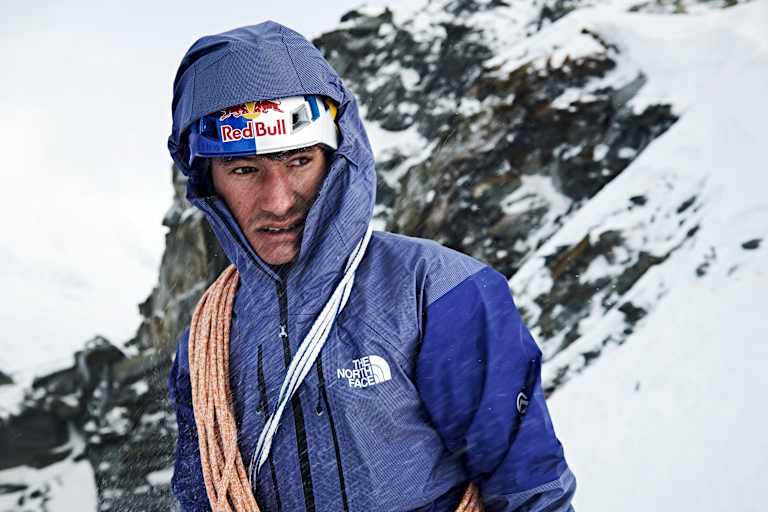 David Lama am Stubaier Gletscher, Januar 2018