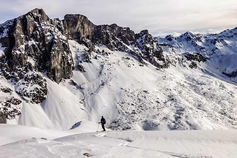 Abfahrtspanorama im Rätikon