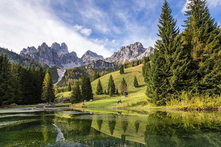 Der Almsee in Salzburg