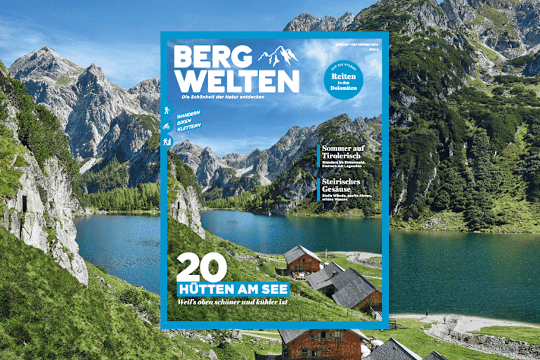 Das aktuelle Bergwelten Magazin (August/September 2019)