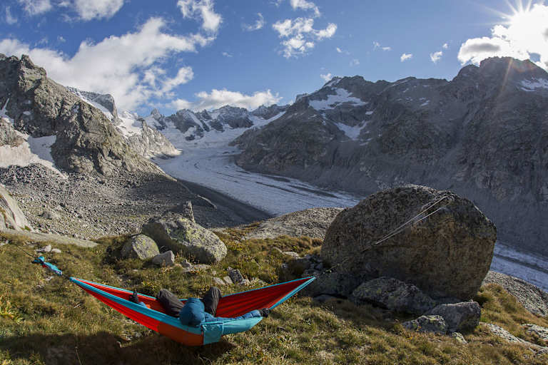 Hängematte in den Bergen