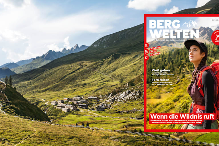 Das aktuelle Bergwelten-Cover der Oktober/November-Ausgabe