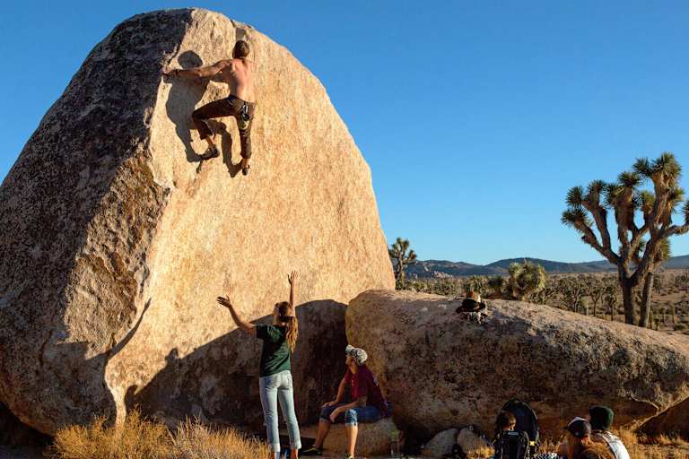 Klettern im Nationalpark Joshua Tree