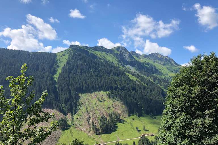 Ausblick auf Talschluss Hinterglemm