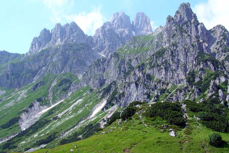 Der Gosaukamm mit der markanten Bischofsmütze