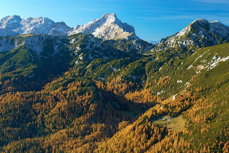 Dleskovec Plateau und Ojstrica, Steiner Alpen, Bergsteigerdorf Luče
