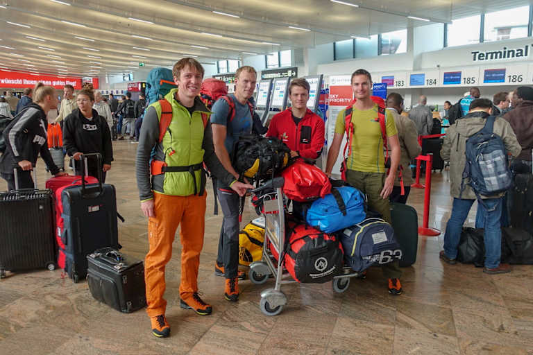 Flughafen Eiskletterer