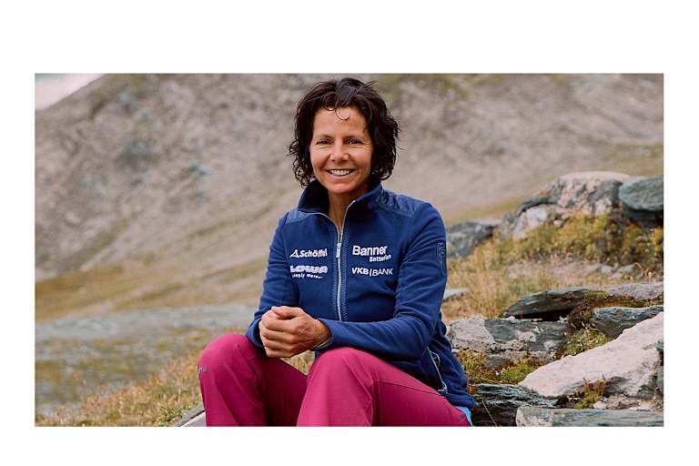 Die Extremalpinistin Gerlinde Kaltenbrunner