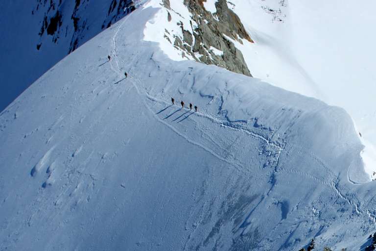 Die imposante Westflanke