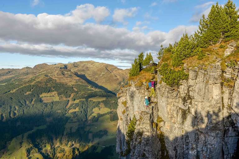 Am Klettersteig Gerlossteinwand