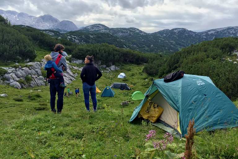 Campen zelten Gjaid Alm