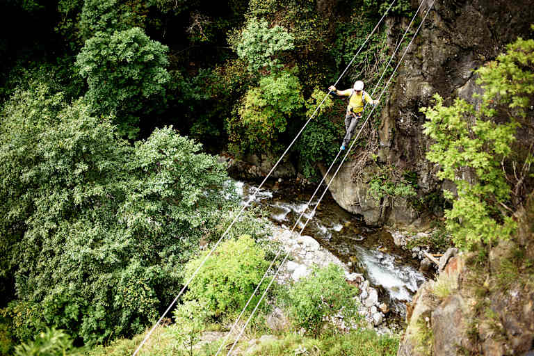 Hoachwool Klettersteig Schlucht