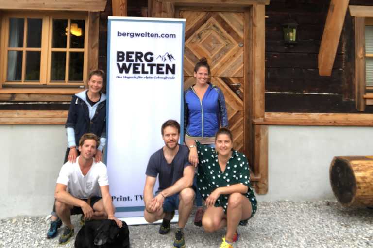 Die Bergwelten Online-Redaktion auf der Alm
