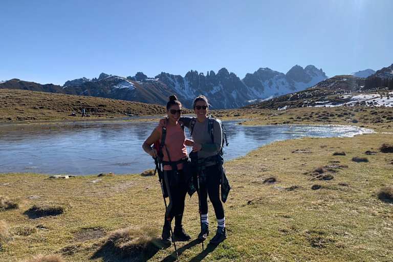 Wanderer beim Salfeinssee
