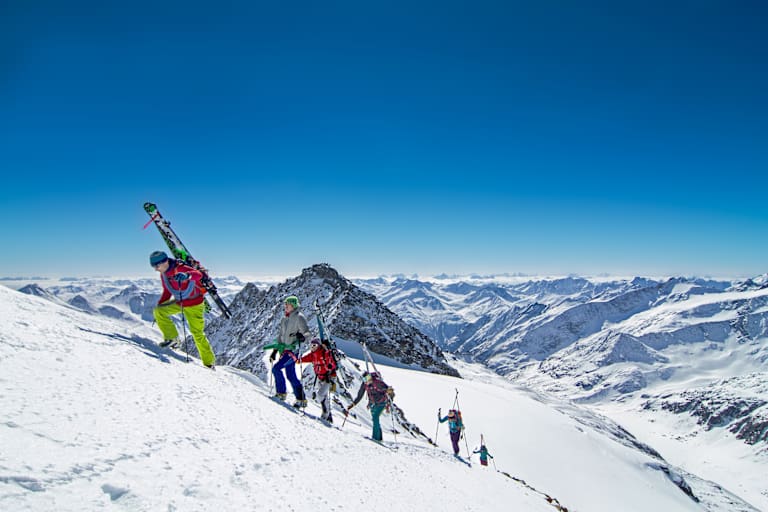 Hoch-Tirol - eine der atemberaubendsten Skirouten in den Ostalpen