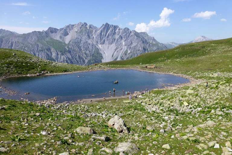 Kaltenbergsee auf der Verwallrunde vom Montafon zum Arlberg