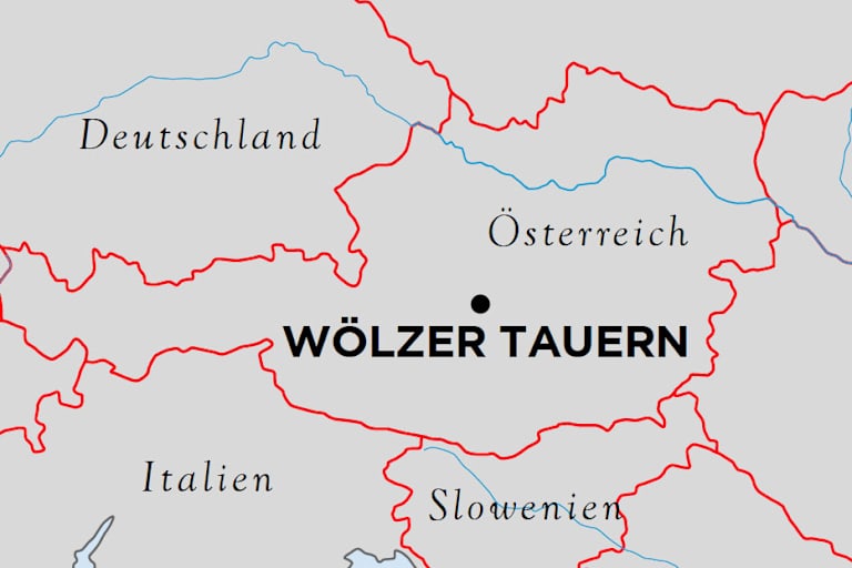 Karte Wölzer Tauern