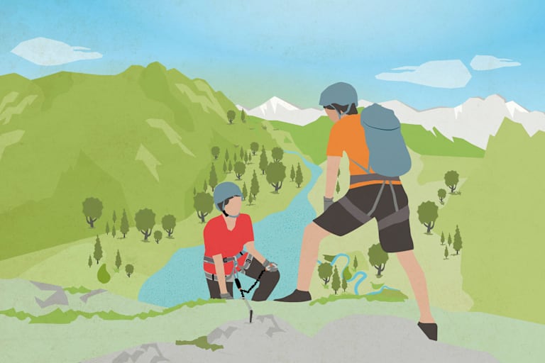 Bergwelten Mein erster Klettersteig