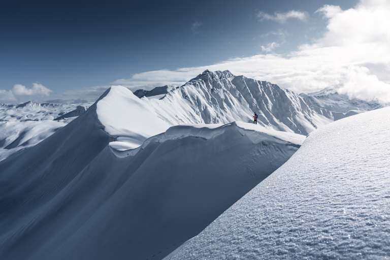 Sonnige Skitour in Hüttschlag (Kreuzeck) nach einem starken Schneesturm