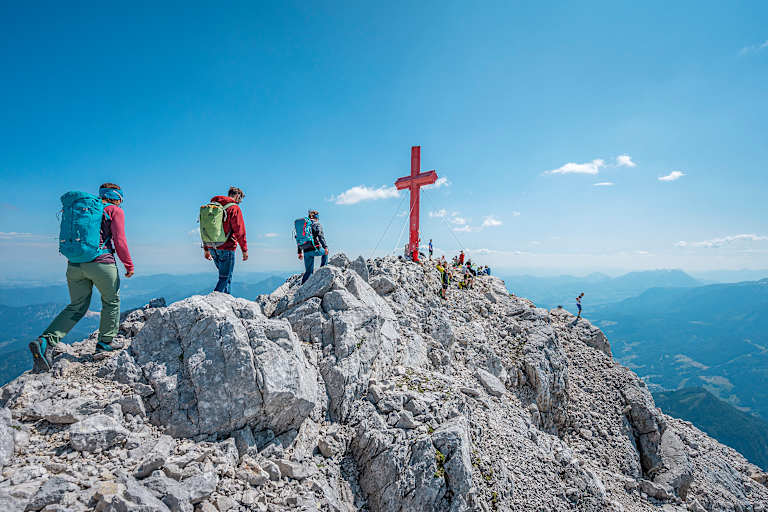 Auf den letzten Metern zum Gipfel des Großen Priel