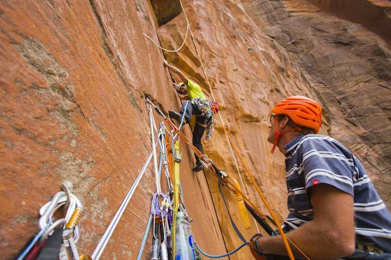 David Lama und Conrad Anker klettern im Zion National Park 2015