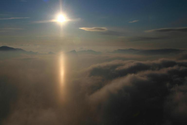 Lichtschwert am Wendelstein, Bayerische Alpen