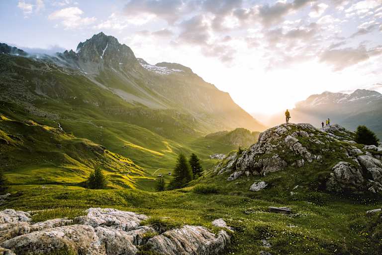 Am Piz Grevasalvas im Engadin