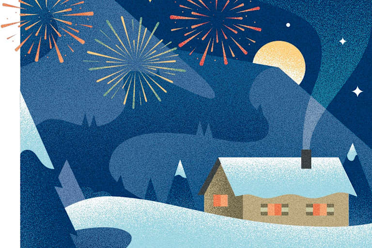 Silvester auf der Hütte