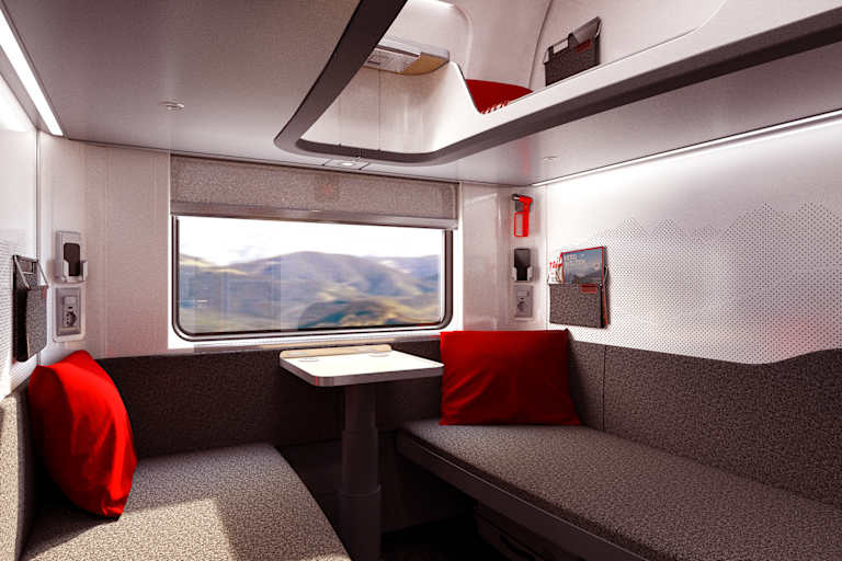 Die neuen ÖBB-Nightjets bringen euch ab 2022 über Nacht ganz entspannt in die Berge