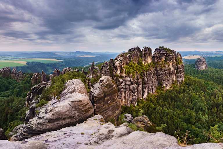 Schrammsteinaussicht am Malerweg