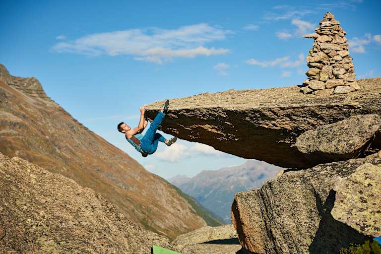 Bouldern Silvapark Paznaun Galtür Bergwelten