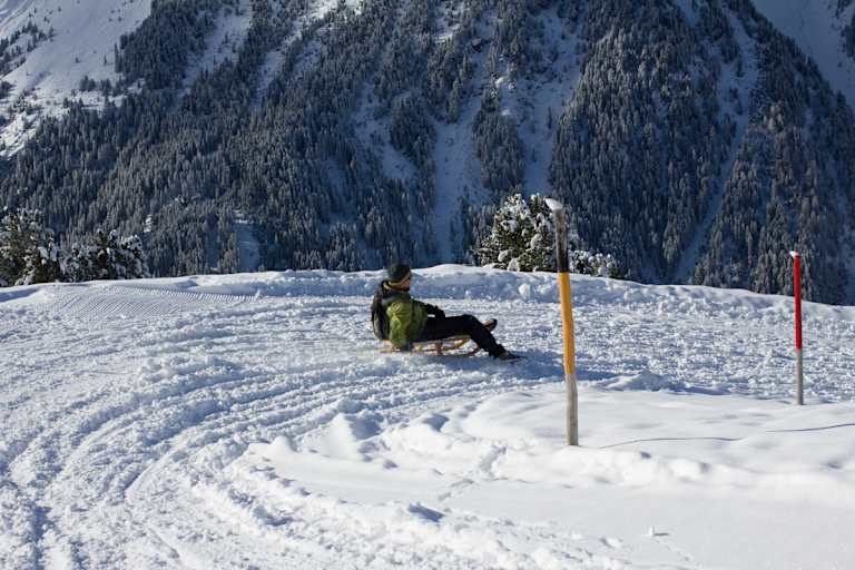 Rodeln auf der Juifenalm