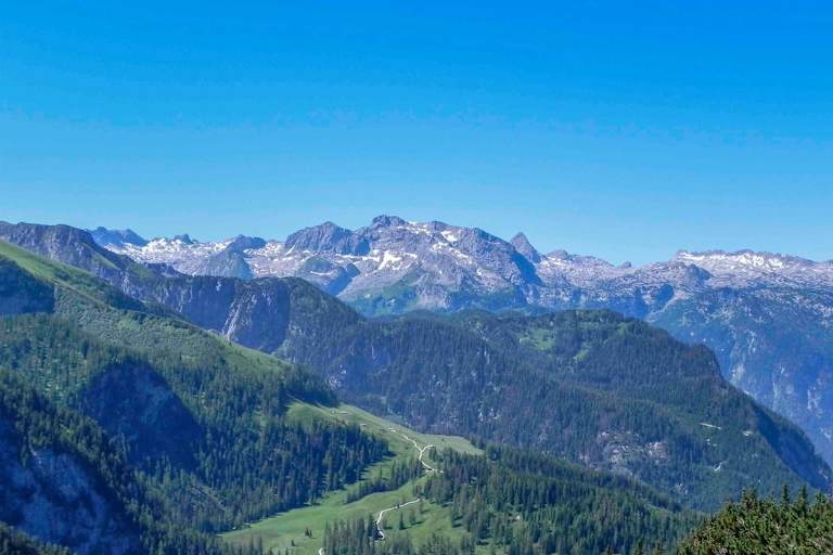 Blick vom Kamm am Jenner zum Steinernen Meer