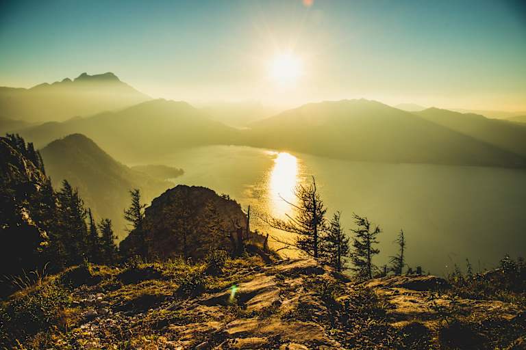 Angekommen am Gipfel - der Ausblick vom Schoberstein