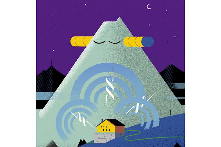 Schnarchen in der Hütte 