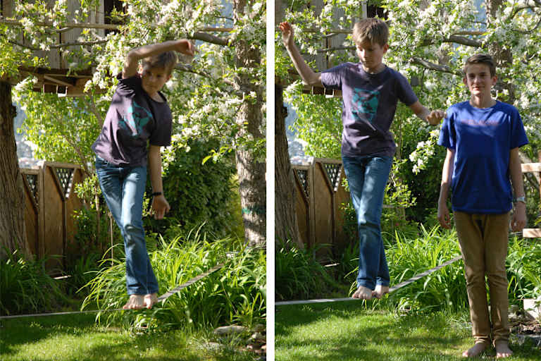 Slacklinen mit KIndern