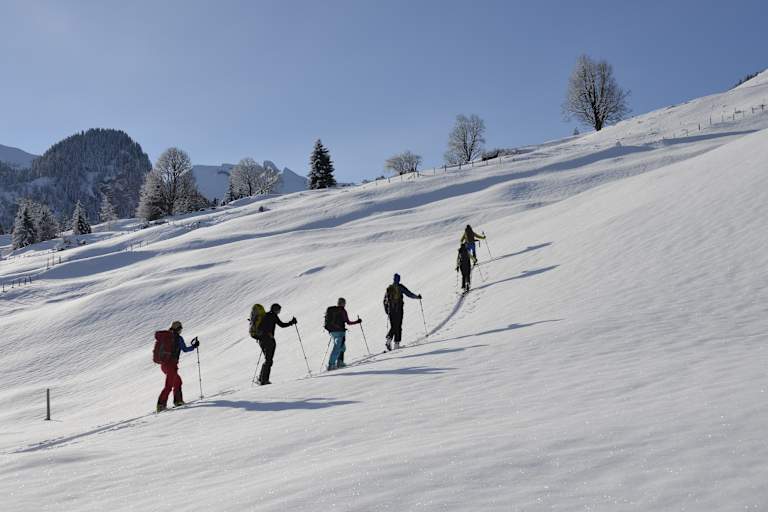 Schneeschuhwandern am Twäregg Trail